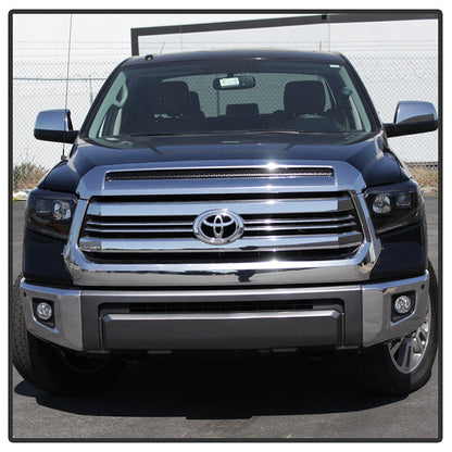 SPYDER xTune 14-17 Toyota Tundra DRL LED Light Bar Proj Headlights - Black Smoke (PRO-JH-TTU14-LB-BSM) 9043031
