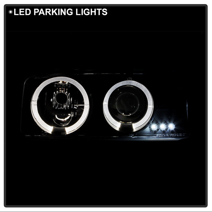 Spyder GMC Sierra 1500/2500/3500 99-06 Projector Headlights LED Halo LED Black