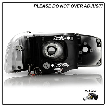 Spyder GMC Sierra 1500/2500/3500 99-06 Projector Headlights LED Halo LED Black
