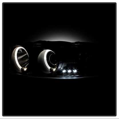 Spyder GMC Sierra 1500/2500/3500 99-06 Projector Headlights LED Halo LED Black