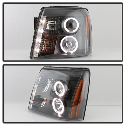 Spyder Cadillac Escalade 02-06 Projector Xenon/HID Model- LED Halo DRL Blk PRO-YD-CE02-HID-DRL-BK 5042286