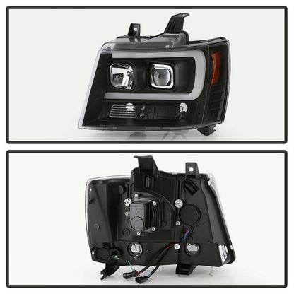 Spyder 07-14 Chevy Suburban/1500/2500/Tahoe V2 Projector Headlights All Blk PRO-YD-CSUB07V2-DRL-BKV2 5085986