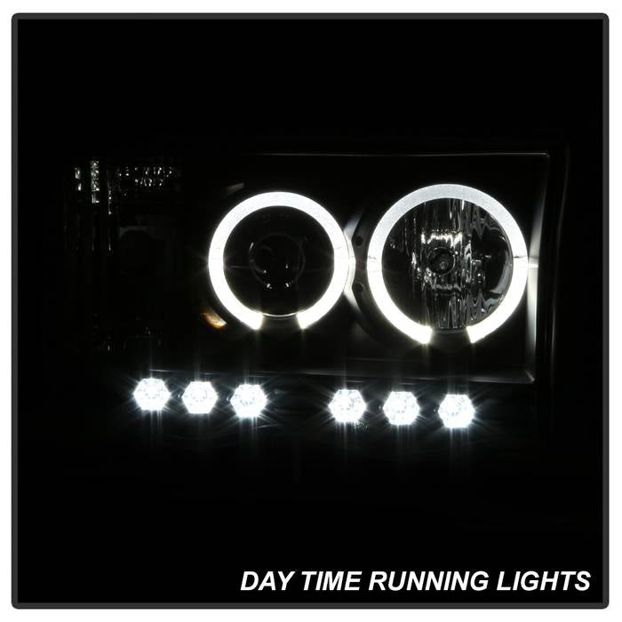 Spyder Dodge Ram 1500 02-05/Ram 2500 03-05 Projector Headlights LED Halo LED Blk