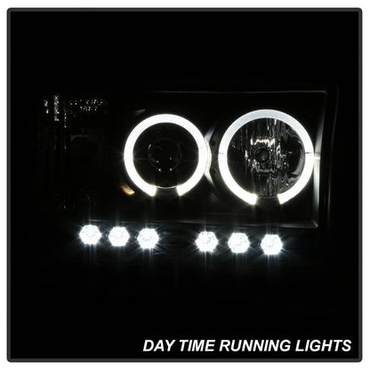Spyder Dodge Ram 1500 02-05/Ram 2500 03-05 Projector Headlights LED Halo LED Blk