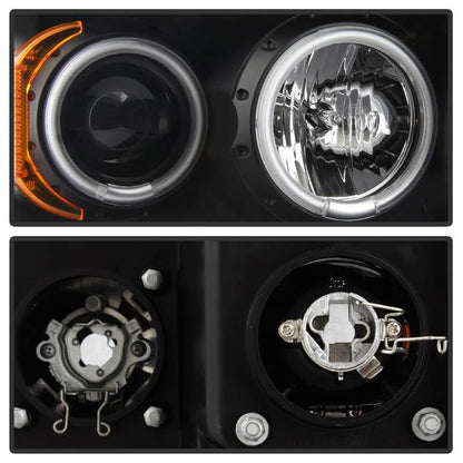 Spyder Dodge Ram 1500 02-05/Ram 2500 03-05 Projector Headlights LED Halo LED Blk