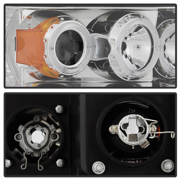 Spyder Dodge Ram 1500 02-05/Ram 2500 03-05 Projector Headlights LED Halo LED Chrm