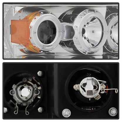 Spyder Dodge Ram 1500 02-05/Ram 2500 03-05 Projector Headlights LED Halo LED Chrm