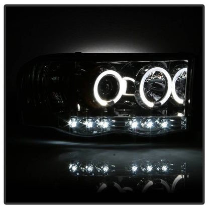 Spyder Dodge Ram 1500 02-05/Ram 2500 03-05 Projector Headlights LED Halo LED Chrm