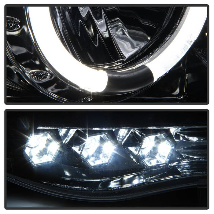 Spyder Dodge Ram 1500 02-05/Ram 2500 03-05 Projector Headlights LED Halo LED Chrm