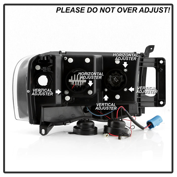 Spyder Dodge Ram 1500 02-05/Ram 2500/3500 03-05 High-Power LED Headlights