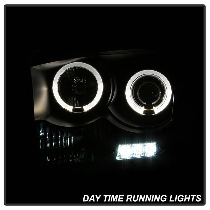 Spyder Dodge Ram 1500 06-08/Ram 2500 06-09 Projector Headlights LED Halo LED Blk