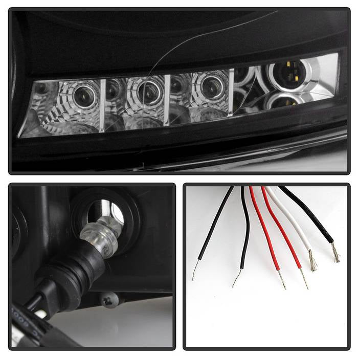 Spyder Dodge Ram 1500 06-08/Ram 2500 06-09 Projector Headlights LED Halo LED Blk