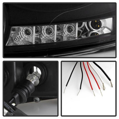 Spyder Dodge Ram 1500 06-08/Ram 2500 06-09 Projector Headlights LED Halo LED Blk