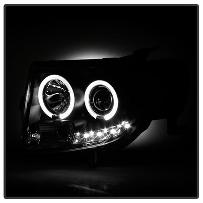 Spyder Ford Escape 08-12 Projector Headlights Halogen Model Only - DRL Black PRO-YD-FES08-DRL-BK 5074225