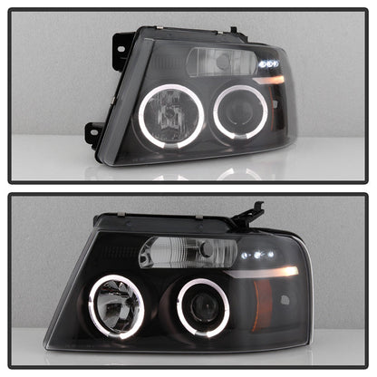 Spyder Ford F150 04-08 Projector Headlights Version 2 LED Halo LED Blk Smke PRO-YD-FF15004-HL-G2-BSM 5078421
