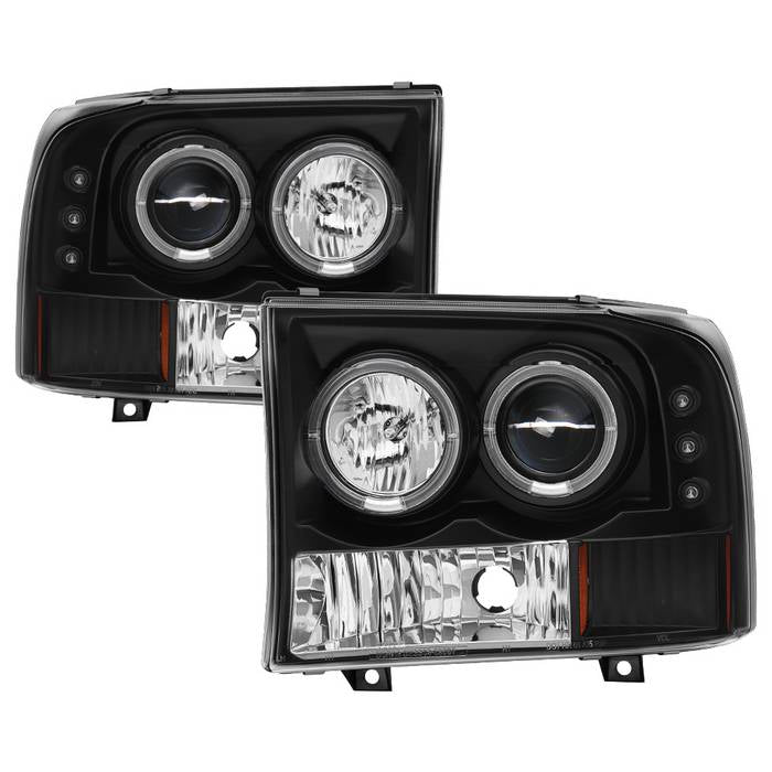 Spyder Ford F250 Super Duty 99-04 Projector Version 2 LED Halo LED Blk