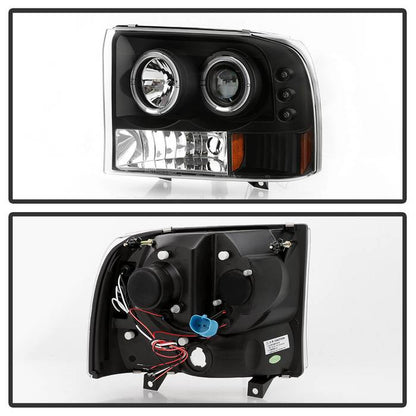 Spyder Ford F250 Super Duty 99-04 Projector Version 2 LED Halo LED Blk