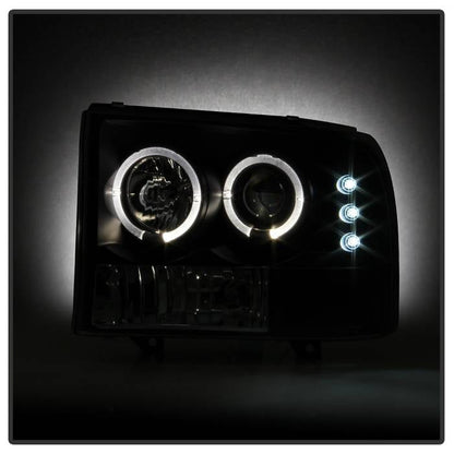 Spyder Ford F250 Super Duty 99-04 Projector Version 2 LED Halo LED Blk