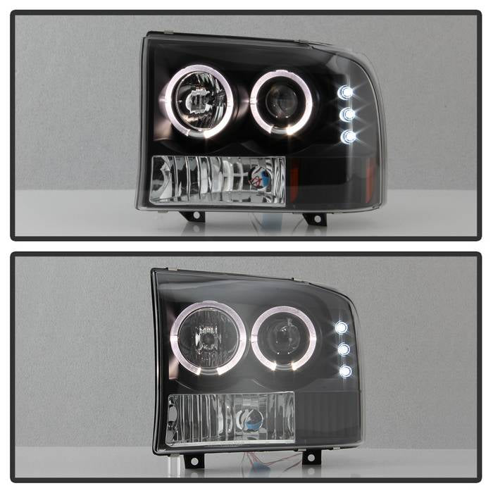 Spyder Ford F250 Super Duty 99-04 Projector Version 2 LED Halo LED Blk