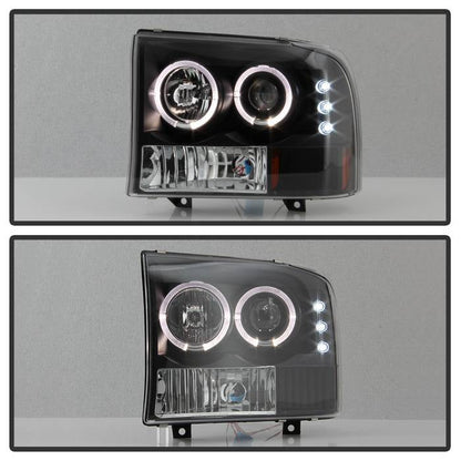 Spyder Ford F250 Super Duty 99-04 Projector Version 2 LED Halo LED Blk