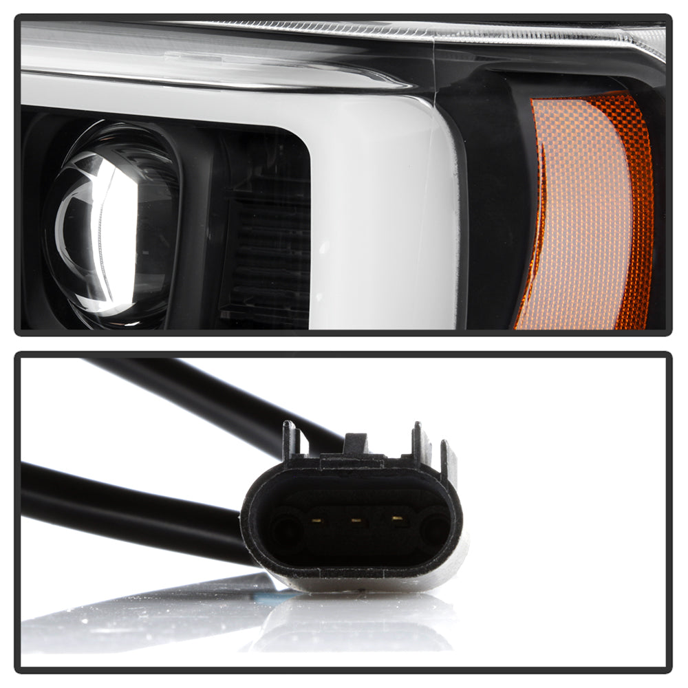 Spyder Ford F-250/350/450 08-10 V2 High-Power LED Headlights-Switch Back-Black