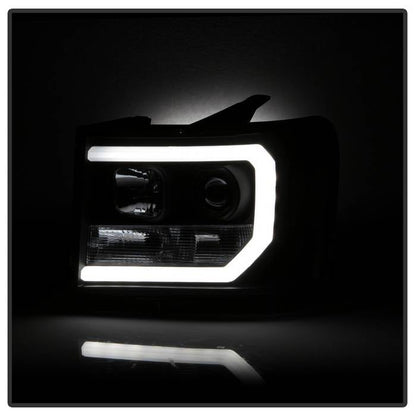 Spyder GMC Sierra 1500/2500/3500 07-13 V2 Projector Headlights- Black PRO-YD-GS07V2-LBDRL-BK 5083630