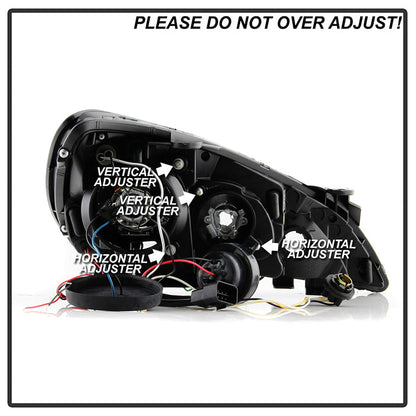 Spyder Hyundai Genesis 10-12 Projector Halogen Model- LED Halo DRL Blk PRO-YD-HYGEN09-DRL-BK 5034250