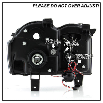 Spyder Jeep Grand Cherokee 05-07 Projector Headlights LED Halo LED Blk Low 9006 PRO-YD-JGC05-HL-BK 5011091