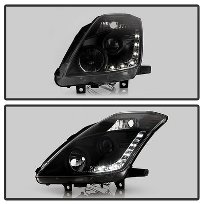Spyder Nissan 350Z 06-08 Projector Headlights Xenon/HID Model- DRL Blk PRO-YD-N350Z06-HID-DRL-BK 5042316