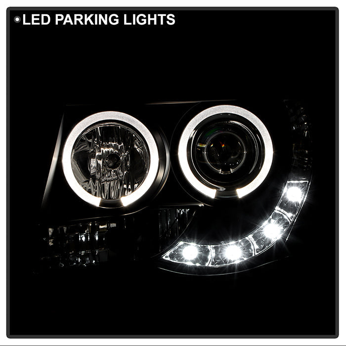 Spyder Toyota Tacoma 05-11 Projector Headlights LED Halo LED Black High H1 Low H1