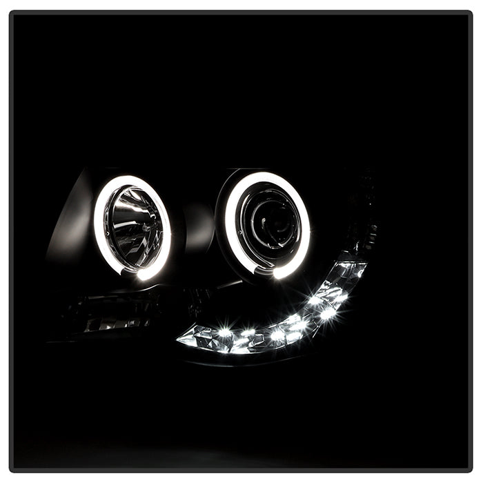 Spyder Toyota Tacoma 05-11 Projector Headlights LED Halo LED Black High H1 Low H1