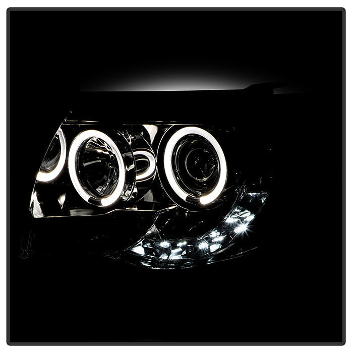 Spyder Toyota Tacoma 05-11 Projector Headlights LED Halo LED Smoke High H1 Low H1