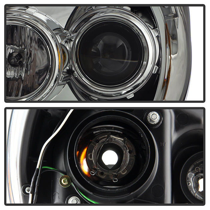 Spyder Toyota Tacoma 12-16 Projector Headlights Light Bar DRL Smoke Pro-Yd-TT12-Lbdrl-Sm