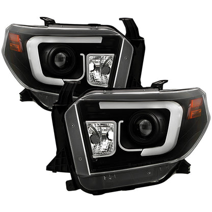 Spyder Toyota Tundra 2014-2016 Projector Headlights Light Bar DRL Black
