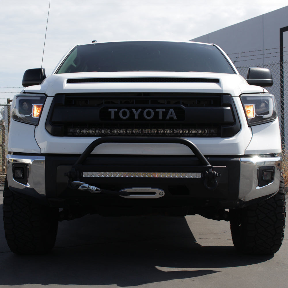 Spyder Toyota Tundra 2014-2016 Projector Headlights Light Bar DRL Black