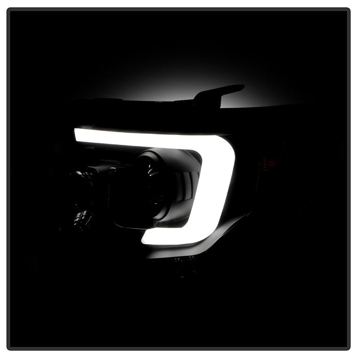 Spyder Toyota Tundra 2014-2016 Projector Headlights Light Bar DRL Black