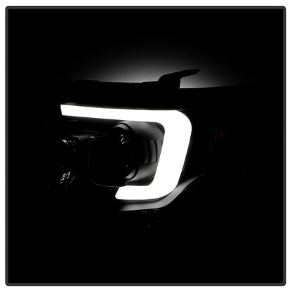 Spyder Toyota Tundra 2014-2016 Projector Headlights Light Bar DRL Black