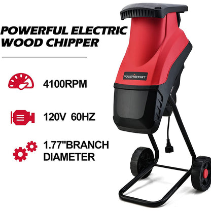PowerSmart 15Amp Electric Wood Chipper PS10