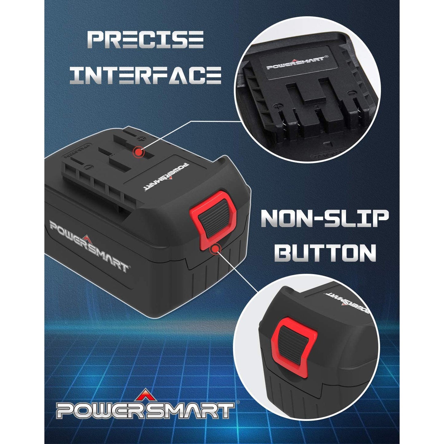 PowerSmart 20V 2.0Ah Lithium-Ion Replacement Battery PS76020B