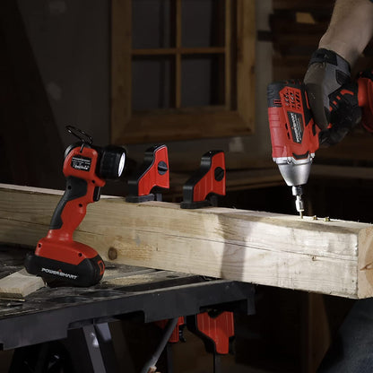 PowerSmart 20V LED Work Light w/ 90° Pivoting Head (Tool Only) PS76174