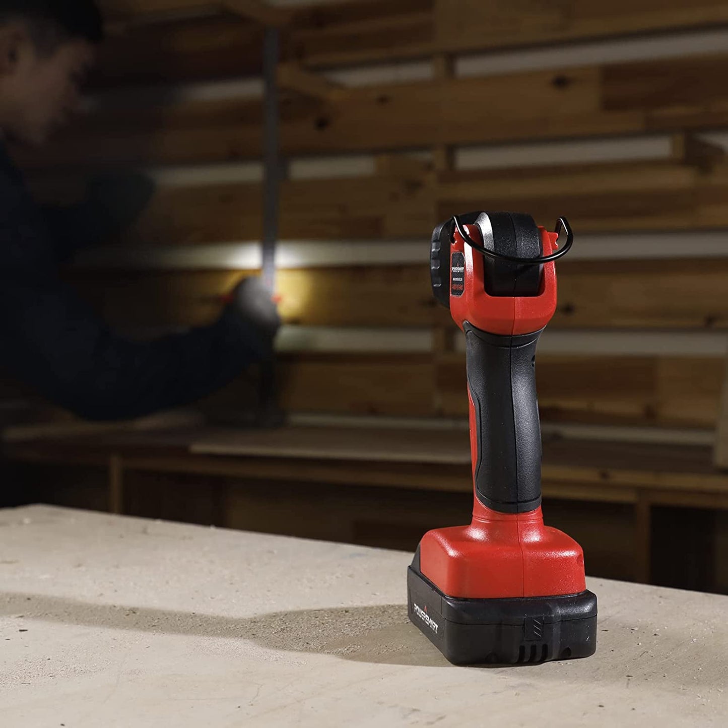 PowerSmart 20V LED Work Light w/ 90° Pivoting Head (Tool Only) PS76174