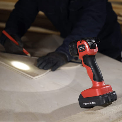 PowerSmart 20V LED Work Light w/ 90° Pivoting Head (Tool Only) PS76174