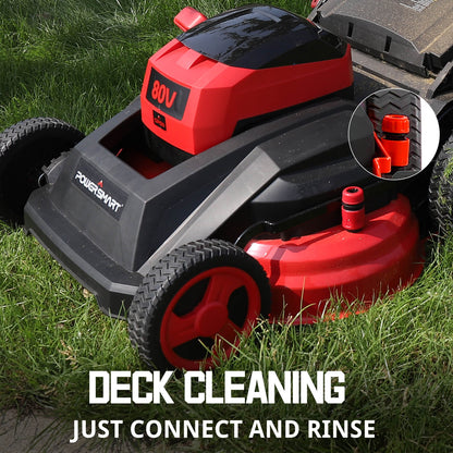 PowerSmart 80V 26" Brushless Cordless Self-Propelled Lawn Mower w/ Battery &