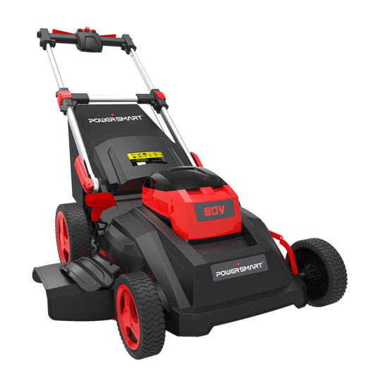 PowerSmart 80V 26" Brushless Cordless Self-Propelled Lawn Mower w/ Battery &
