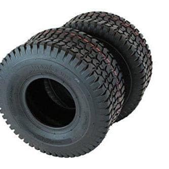Antego Tire & Wheel - (Set of 2) (ATW-001) 15x6.00-6NHS Lawn Mower Tires