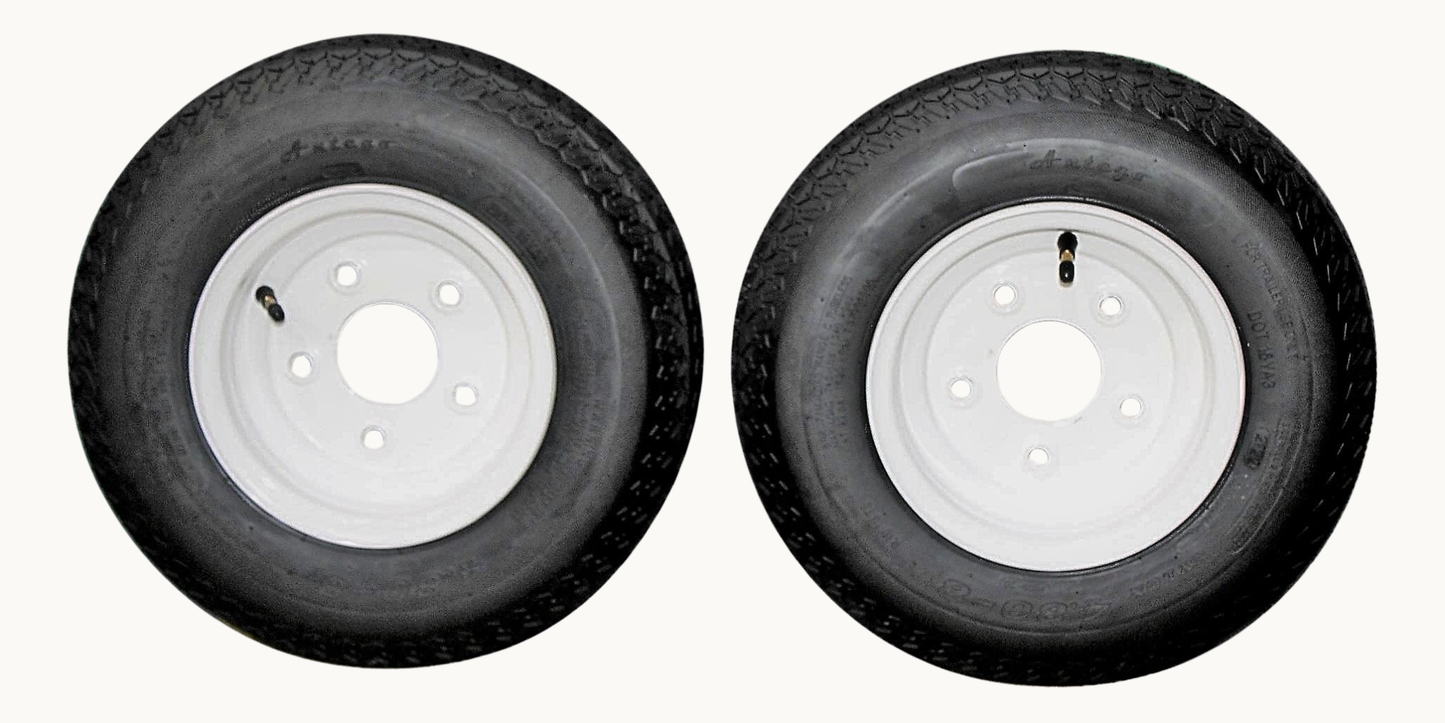 Antego Tire and Wheel (Set of 2) 4.80-8 Tire and Wheel Assemblies