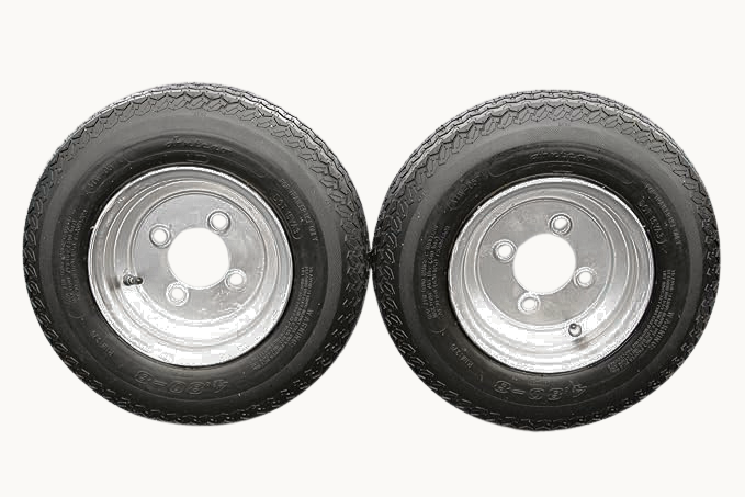 Antego Tire and Wheel (Set of 2) 4.80-8 Tire and Wheel Assemblies (2)
