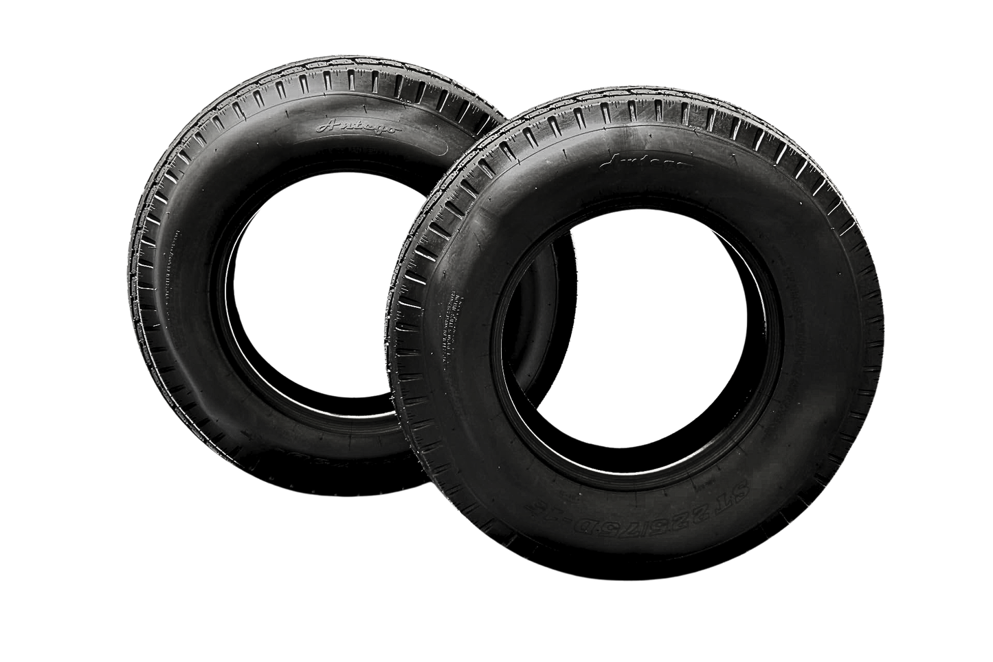 Antego ST225/75D15 Bias Trailer Tires, 8 Ply Load Range D by Antego Tire & Wheels (Set of