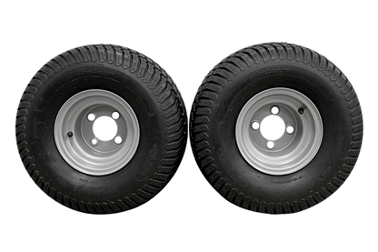 20x10.00-8 4 Ply Turf Tires with 8x7 Wheels Lawn & Garden Mower and Golf Cart (Set of 2)