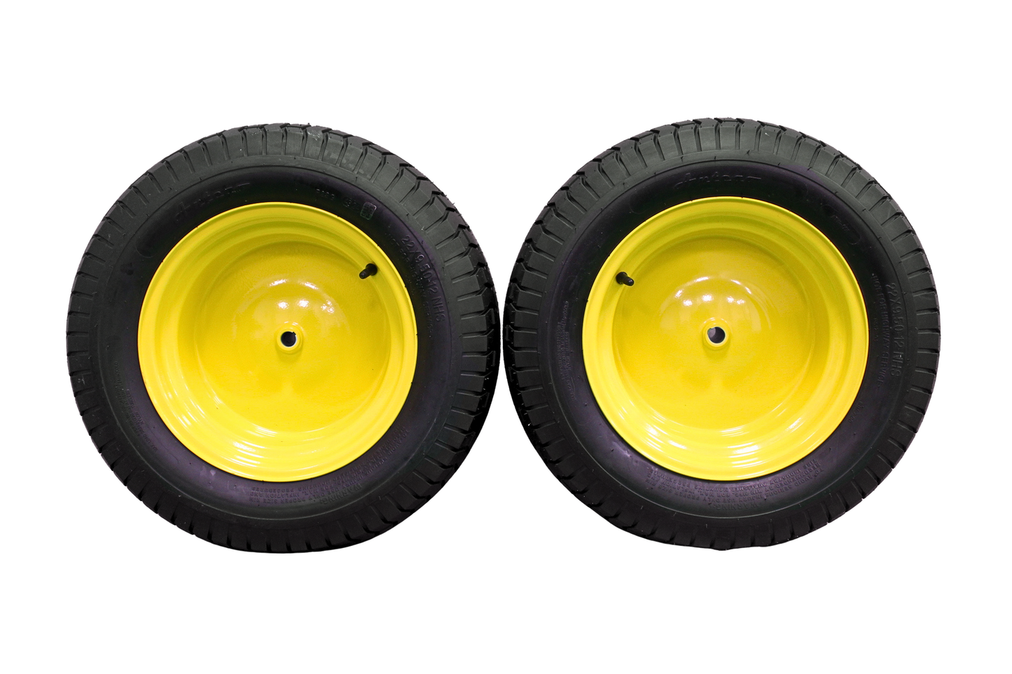 22x9.50-12 4 Ply Turf Tires & Wheels for John Deere Lawn & Garden Mower Turf Tires (Set (2)